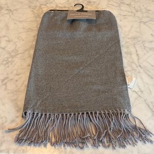 Falls Creek Light Gray Fringed Scarf